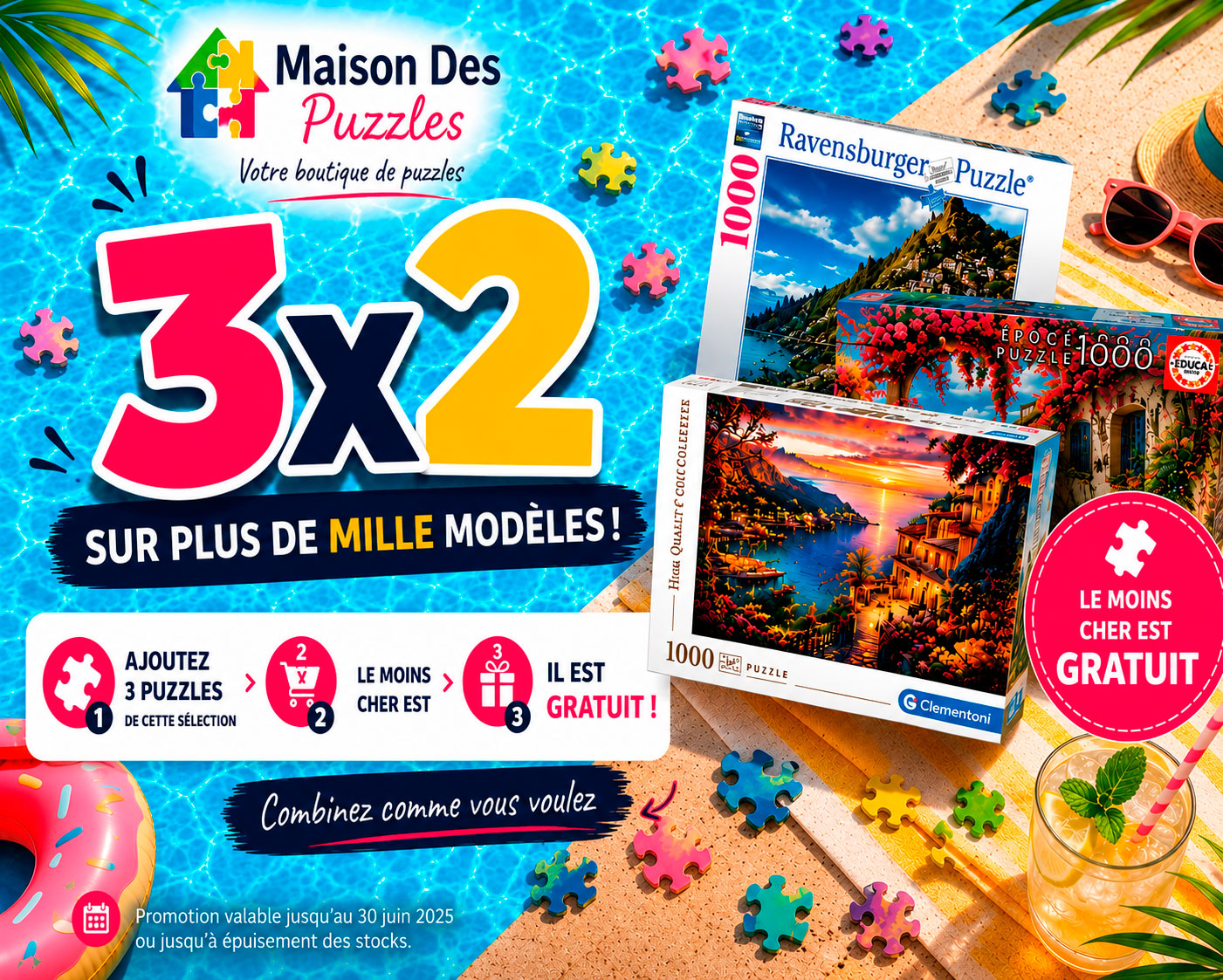 Promociçon 3 x 2 Junio en Casa Del Puzzle
