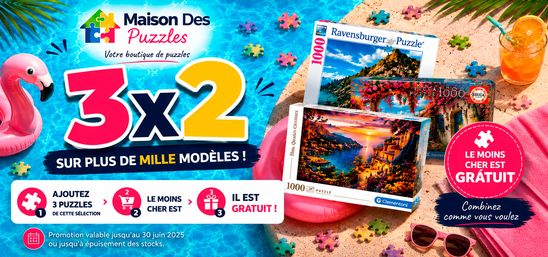 Promotion 3 pour 2 sur les puzzles sélectionnés 2026