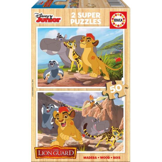 Puzzle Educa La Garde Lion, Roi Lion 2 x 50 Pièces Puzzle Educa La Garde Lion, Roi Lion 2 x 50 Pièces