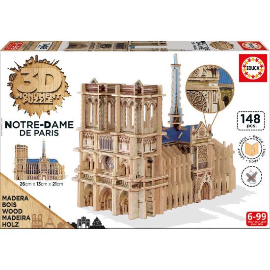 Educa Puzzle 3D Cathédrale Notre Dame de Paris 148 pièces