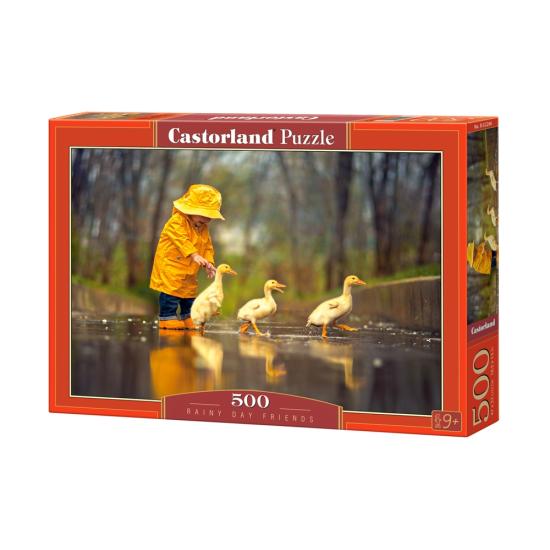 Puzzle Castorland Little Friends in the Rain 500 pièces