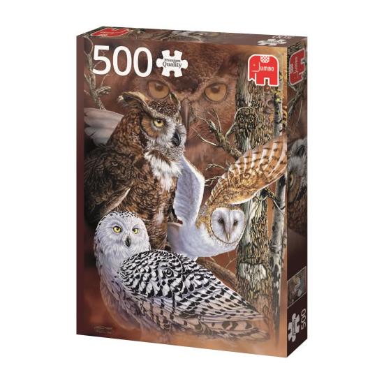 Puzzle Jumbo Trouvez les hiboux 500 pièces