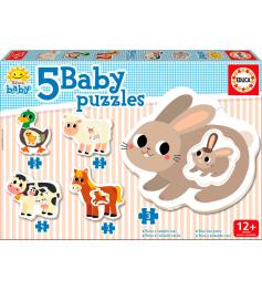 Puzzle Baby Educa Progressive La Ferme