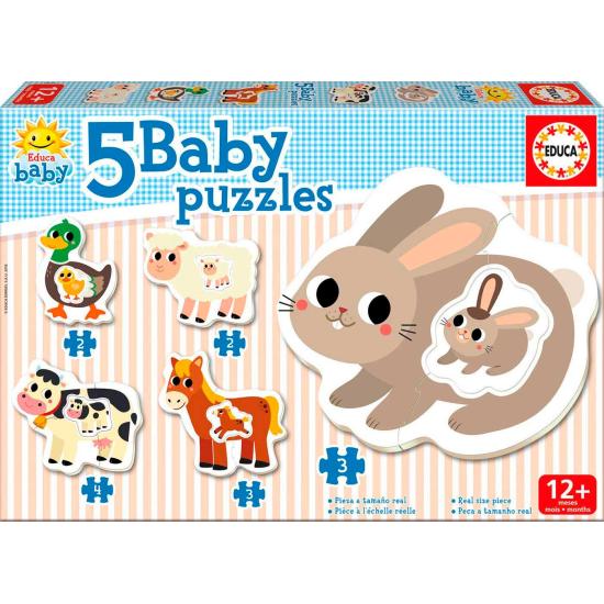 Puzzle Baby Educa Progressive La Ferme