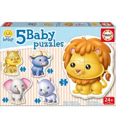 Puzzles Baby Educa Animaux Sauvages