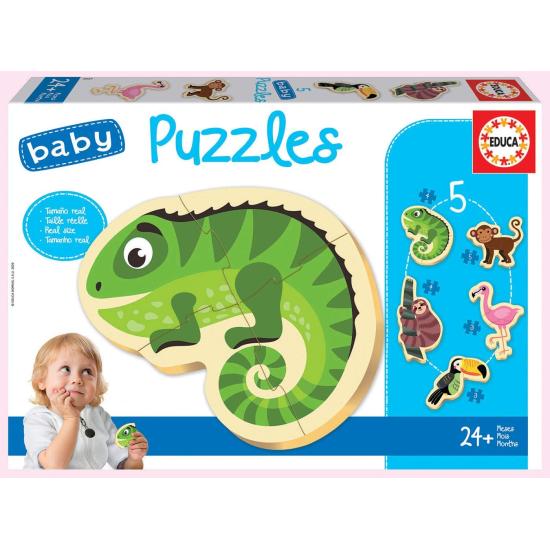 Puzzles Baby Educa Animaux tropicaux