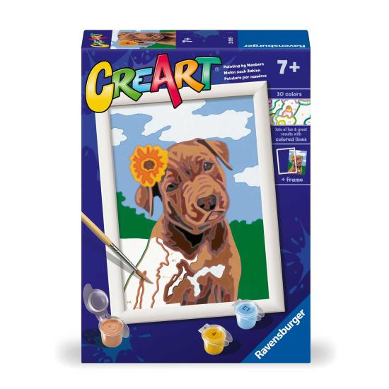 Creart Ravensburger Chiot avec Fleur Creart Ravensburger Chiot avec Fleur