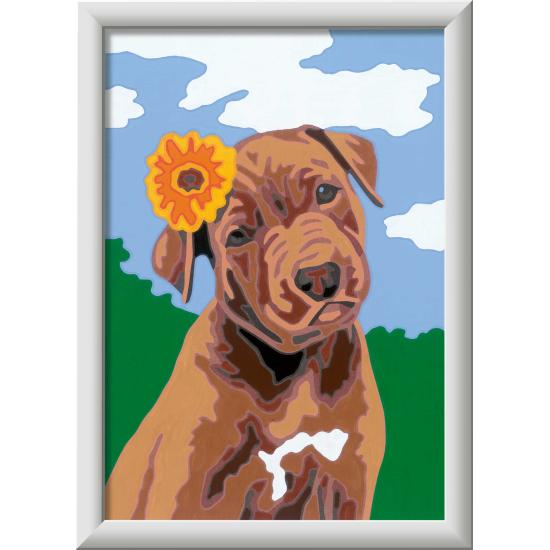 Creart Ravensburger Chiot avec Fleur Creart Ravensburger Chiot avec Fleur