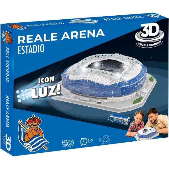 Puzzle 3D Reale Arena Stade de la Real Sociedad avec Lumière