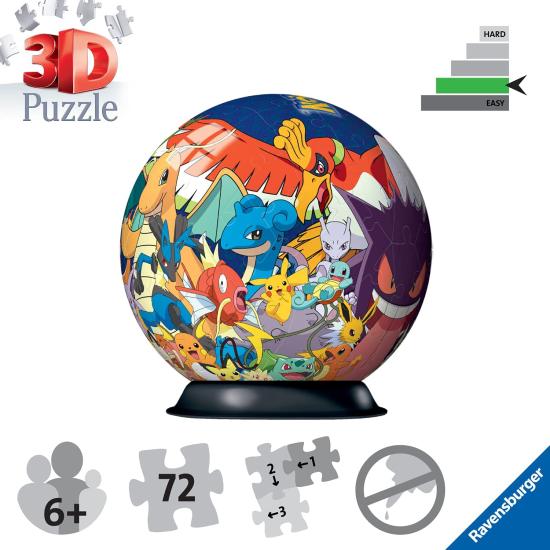 Puzzle 3D Ravensburger Pokemon Ball 72 mcx