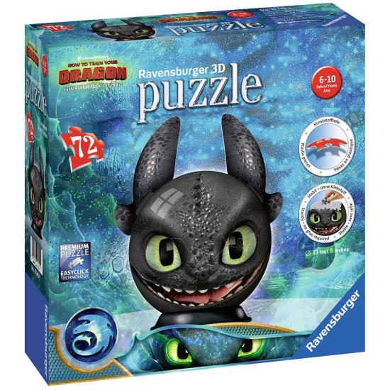 Puzzle 3D Ravensburger Krokmou Comment dresser votre dragon 72p Puzzle 3D Ravensburger Krokmou Comment dresser votre dragon 72p