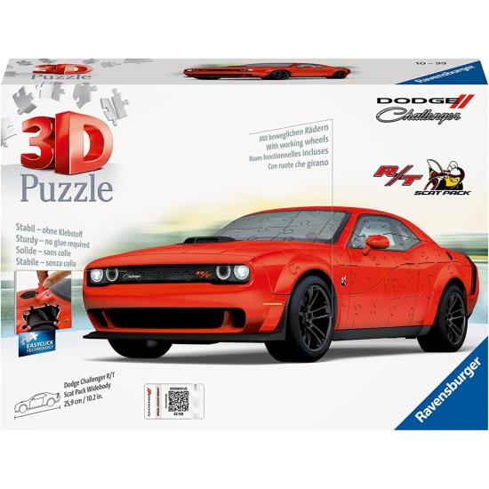 Puzzle 3D Ravensburger Dodge Challenger Rouge 165 mcx Puzzle 3D Ravensburger Dodge Challenger Rouge 165 mcx