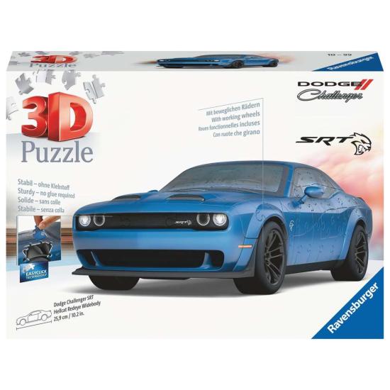 Puzzle 3D Ravensburger Dodge Challenger Bleu 165 mcx
