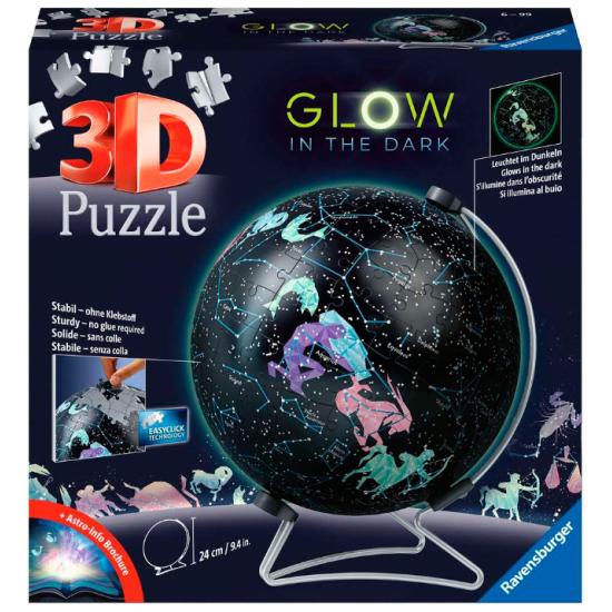 Puzzle 3D Ravensburger Globe étoilé Phosphorescent 180 Pcs