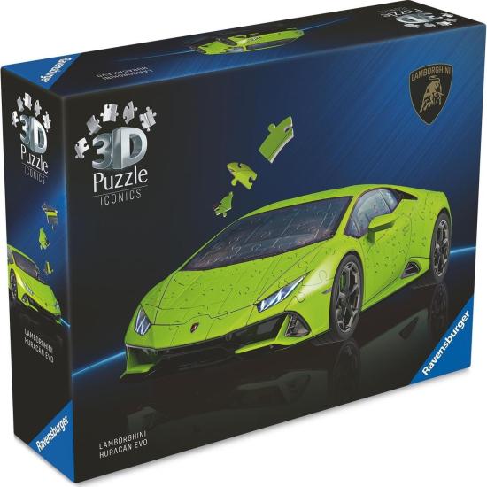 Puzzle 3D Ravensburger Lamborghini Huracan Evo Vert 108 mcx