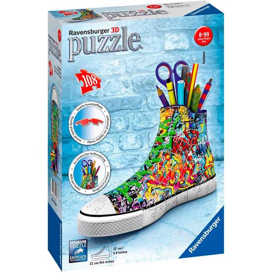 Ravensburger Puzzle 3D Style Graffiti Sneaker 108 Pcs