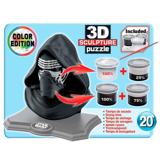 Puzzle 3D Sculpture Couleur Kylo Ren 160 Pièces