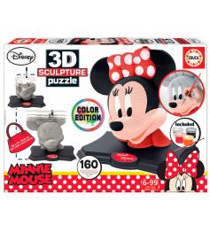 Educa 3D Sculpture Couleur Minnie Puzzle 160 pièces