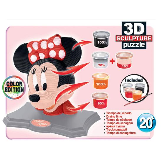 Educa 3D Sculpture Couleur Minnie Puzzle 160 pièces Educa 3D Sculpture Couleur Minnie Puzzle 160 pièces