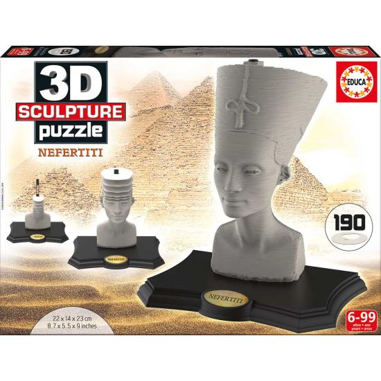 Puzzle Sculpture 3D Néfertiti 190 pièces