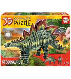Puzzle créature 3D Stégosaure Educa 89 pièces