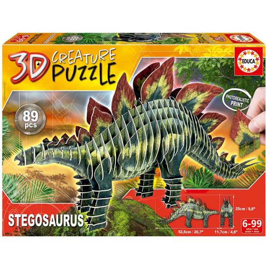 Puzzle créature 3D Stégosaure Educa 89 pièces Puzzle créature 3D Stégosaure Educa 89 pièces