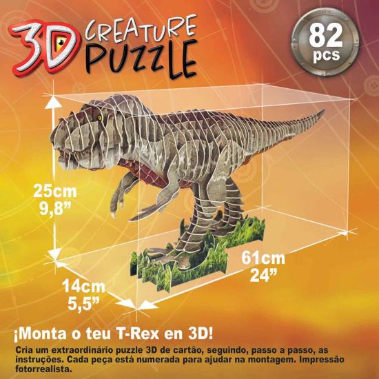 Educa Puzzle 3D Créature Tyrannosaurus Rex 82 pièces
