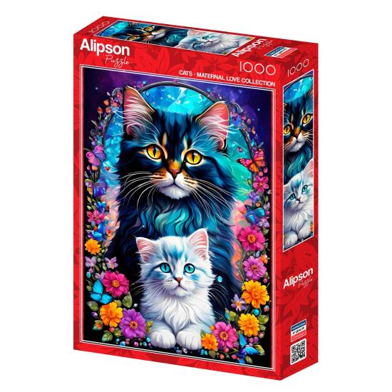Puzzle Alipson Chats d'amour maternel 1000 pièces
