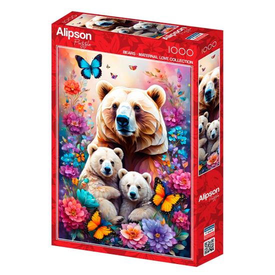 Puzzle Alipson Ours d'amour maternel 1000 pièces