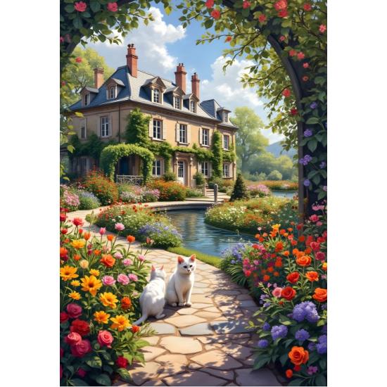Puzzle Alipson L'Arche Fleurie Du Cottage 1000 pièces