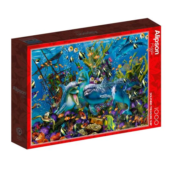 Puzzle Alipson Dauphin Treasure Ship 1000 pièces Puzzle Alipson Dauphin Treasure Ship 1000 pièces