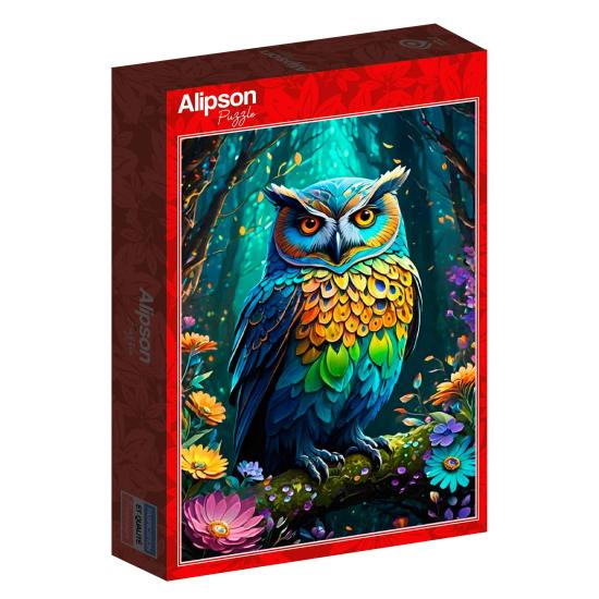 Puzzle Alipson Chouette Bleue de 500 pièces