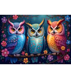 Puzzle Alipson Hiboux Et Nuit Enchantée 1000 pièces