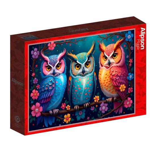 Puzzle Alipson Hiboux Et Nuit Enchantée 1000 pièces