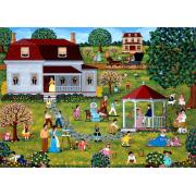 Puzzle Alipson Chasse aux oeufs de Pâques de 500 pièces