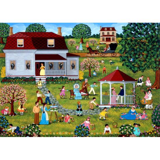 Puzzle Alipson Chasse aux oeufs de Pâques de 500 pièces Puzzle Alipson Chasse aux oeufs de Pâques de 500 pièces