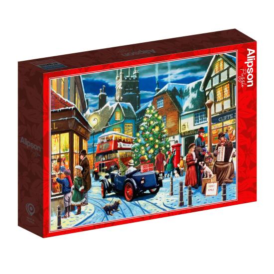 Puzzle Alipson Les Rues De Noël 1500 pièces