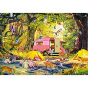 Puzzle Alipson Fairy Camping avec des amis de la forêt 1000 pièc