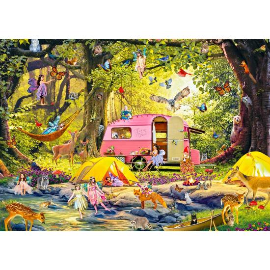 Puzzle Alipson Fairy Camping avec des amis de la forêt 1000 pièc Puzzle Alipson Fairy Camping avec des amis de la forêt 1000 pièc
