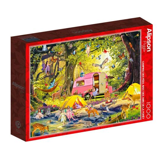 Puzzle Alipson Fairy Camping avec des amis de la forêt 1000 pièc Puzzle Alipson Fairy Camping avec des amis de la forêt 1000 pièc