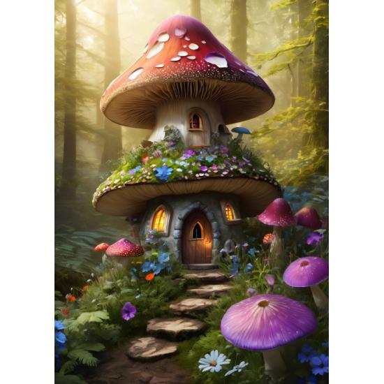 Puzzle Alipson Maison Champignon des Sous-Bois 500 pièces