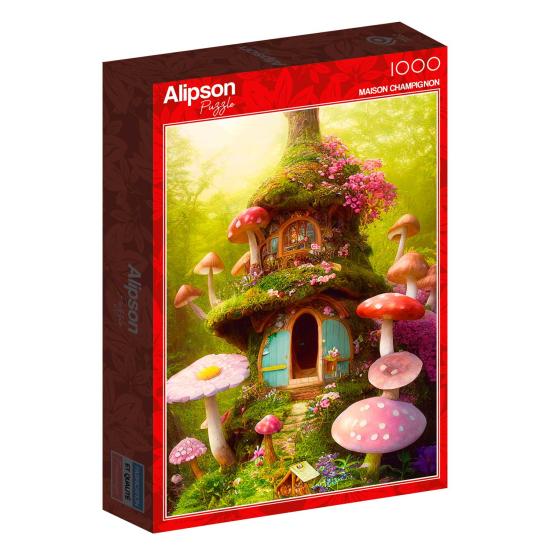 Puzzle Alipson maison champignon 1000 pièces