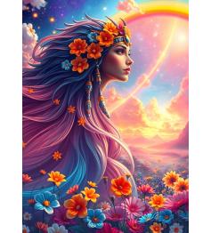 Puzzle Alipson Fille Arc-En-Ciel 500 pièces