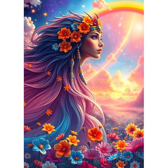 Puzzle Alipson Fille Arc-En-Ciel 500 pièces