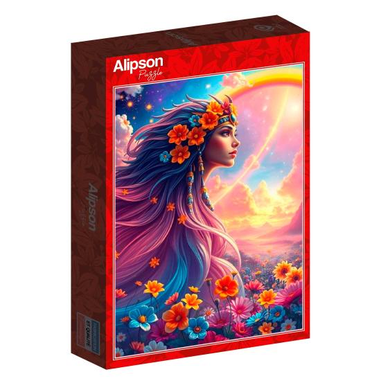 Puzzle Alipson Fille Arc-En-Ciel 500 pièces