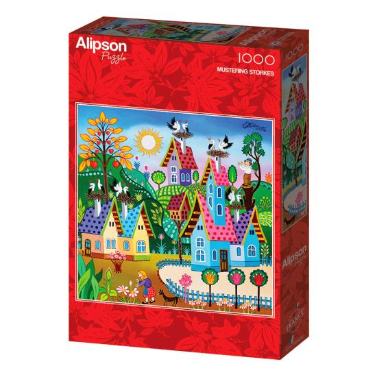 Puzzle Alipson Rassemblement des cigognes 1000 pièces Puzzle Alipson Rassemblement des cigognes 1000 pièces