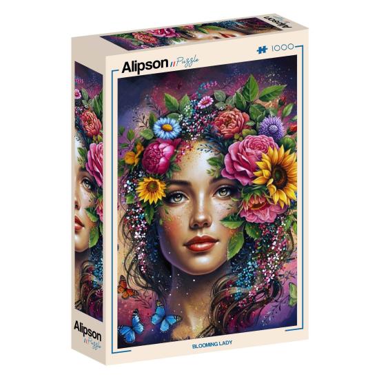 Puzzle Alipson Dame En Fleurs 1000 pièces