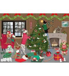 Puzzle Alipson Décorations De Noël Pour Chiens 500 pièces