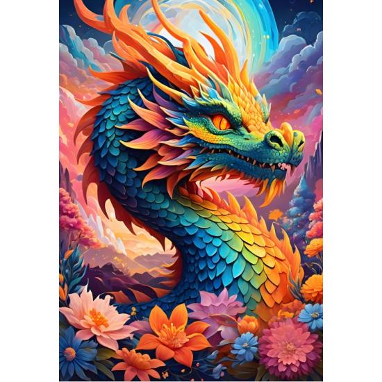 Puzzle Alipson Dragon Coloré 1000 pièces