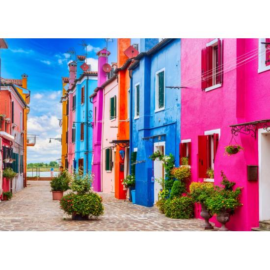 Puzzle Alipson La Ruelle Colorée De Burano 500 pièces